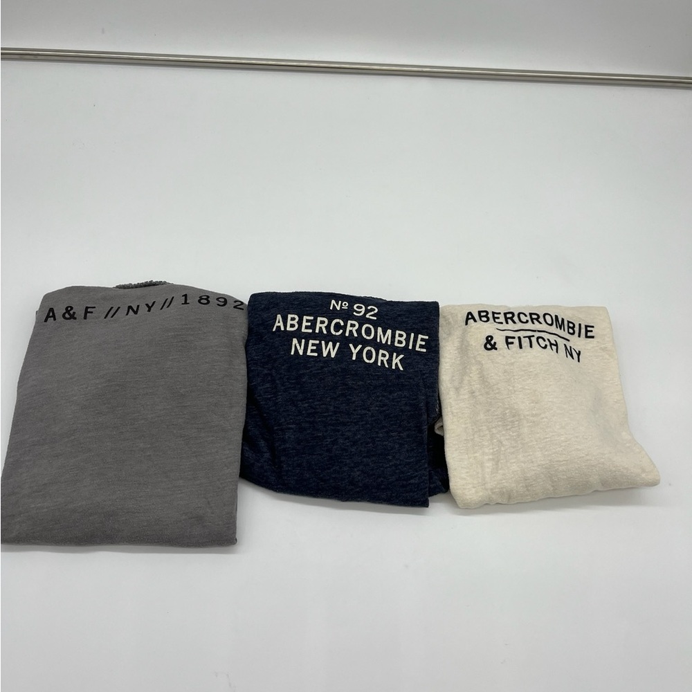 Abercrombie & Fitch Gray, Navy, and Cream Sweatshirts